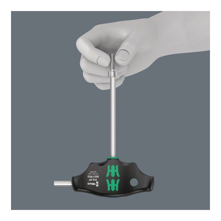Wera 454/7 HF Set 2 Schraubendrehersatz Quergriff-Schraubendreher Hex-Plus mit Haltefunktion, 7-teilig