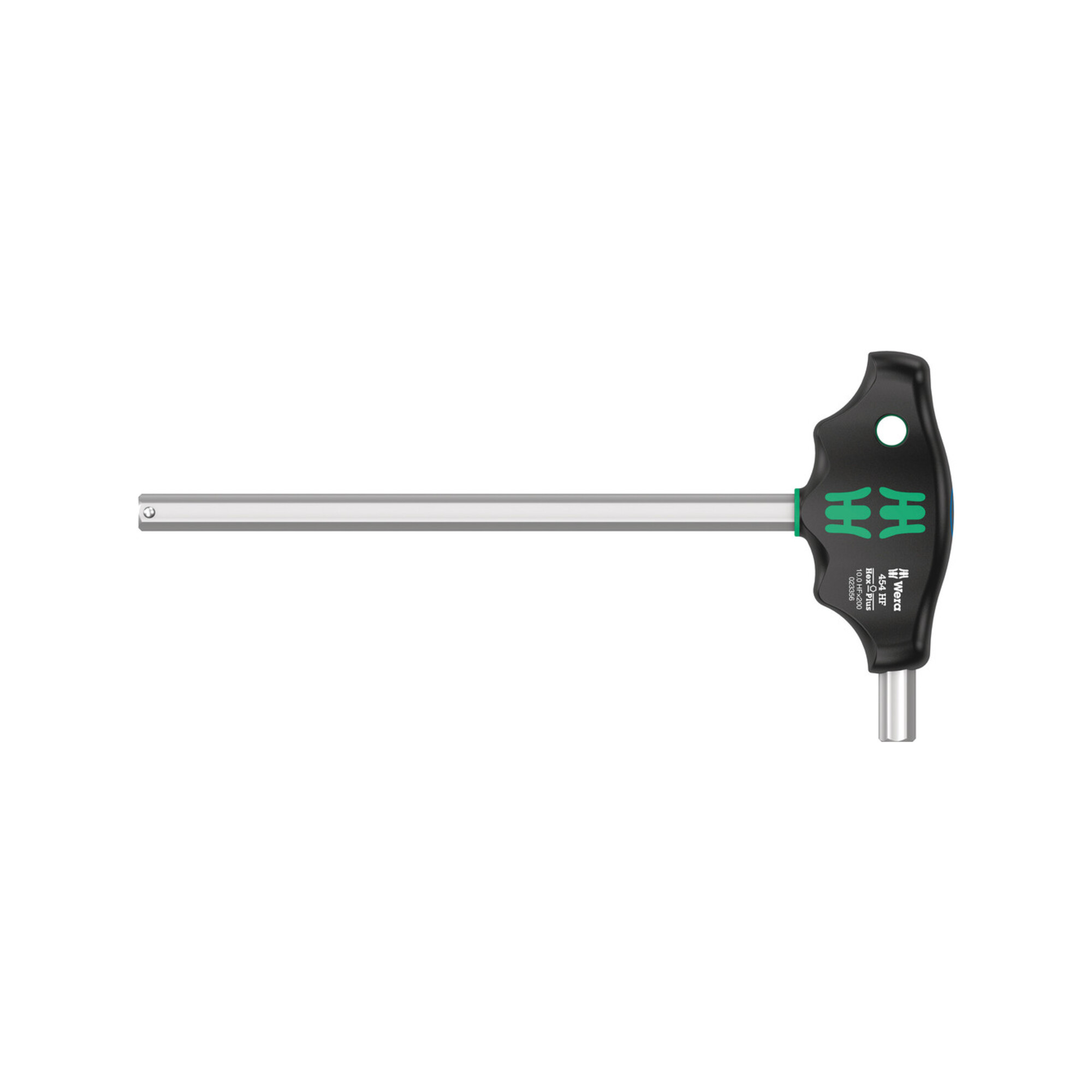 Wera 454 HF Quergriff-Sechskantschraubendreher Hex-Plus mit Haltefunktion, 10 x 200 mm
