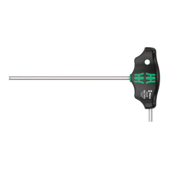 Wera 454 HF Quergriff-Sechskantschraubendreher Hex-Plus mit Haltefunktion, 4 x 150 mm