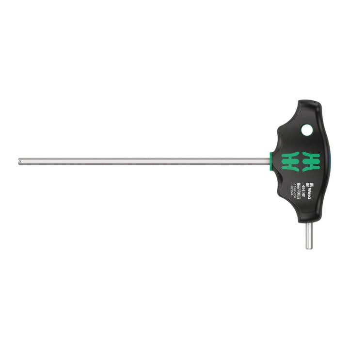Wera 454 HF Quergriff-Sechskantschraubendreher Hex-Plus mit Haltefunktion, 5 x 200 mm