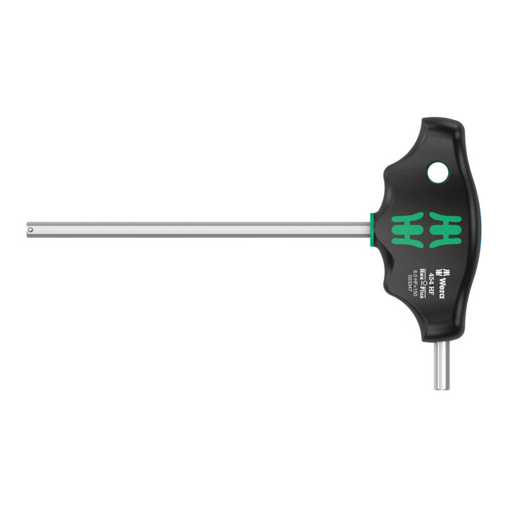 Wera 454 HF Quergriff-Sechskantschraubendreher Hex-Plus mit Haltefunktion, 6 x 150 mm
