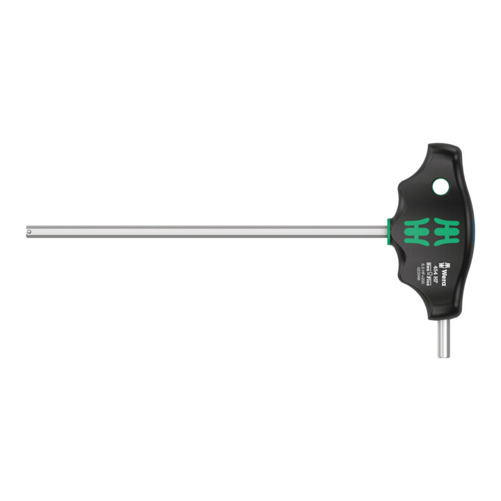 Wera 454 HF Quergriff-Sechskantschraubendreher Hex-Plus mit Haltefunktion, 6 x 200 mm