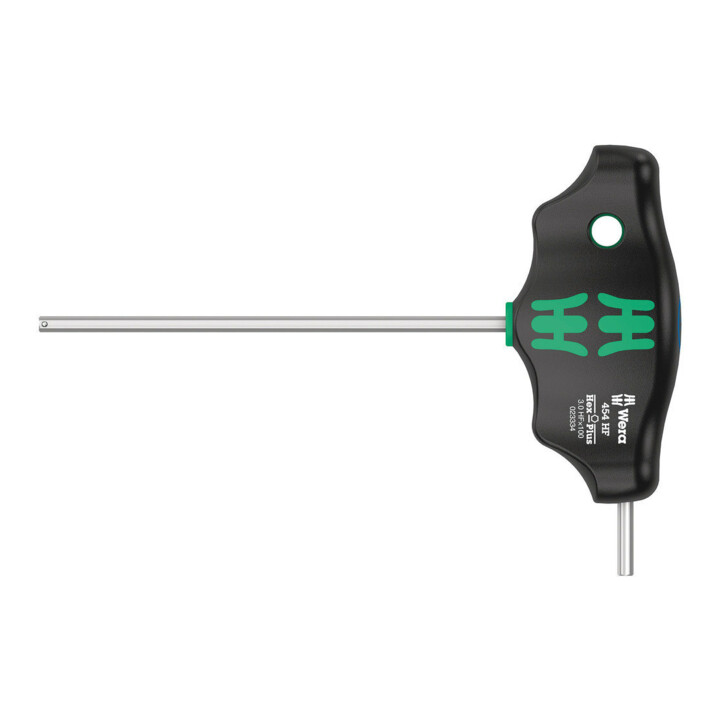Wera 454 HF T-greep zeskant-schroevendraaier Hex-Plus met vasthoudfunctie