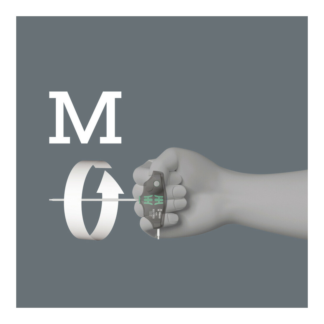 Wera 454 T-greep zeskant-schroevendraaier Hex-Plus