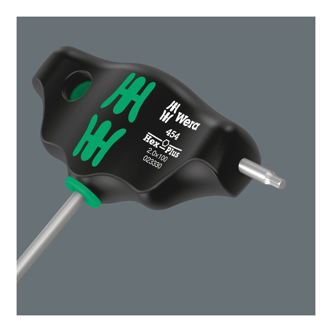 Wera 454 Tournevis hexagonal à poignée transversale Hex-Plus, 2,5 x 100 mm