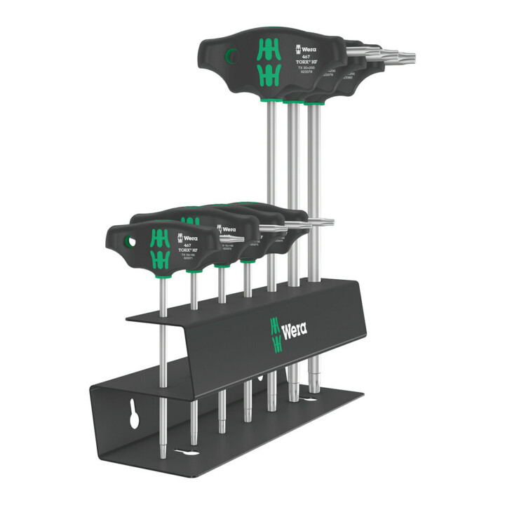 Wera 467/7 TX HF Set 2 Schraubendrehersatz Quergriff TX Schraubendreher mit Haltefunktion, 7-teilig