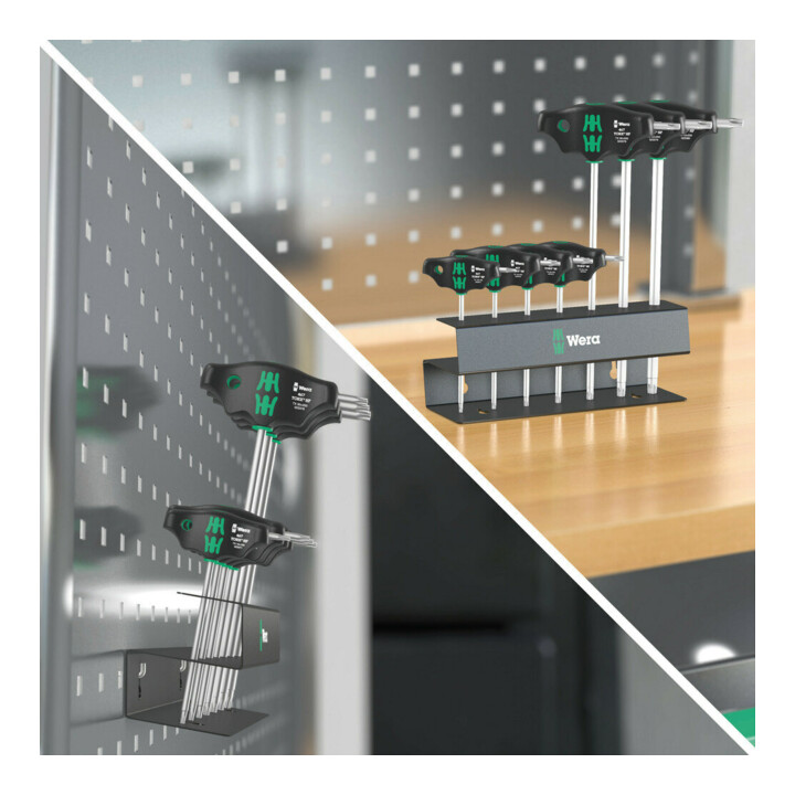 Wera 467/7 TX HF Set 2 Schraubendrehersatz Quergriff TX Schraubendreher mit Haltefunktion, 7-teilig