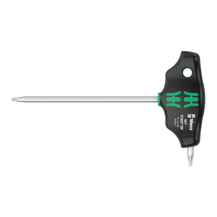 Wera 467 TX HF Quergriff-Schraubendreher mit Haltefunktion, TX 10 x 100 mm