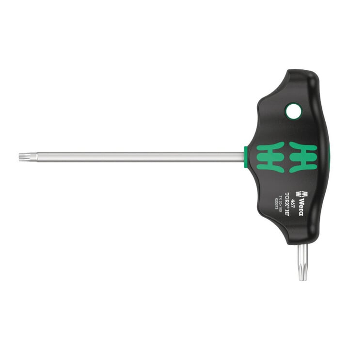 Wera 467 TX HF Quergriff-Schraubendreher mit Haltefunktion, TX 20 x 100 mm