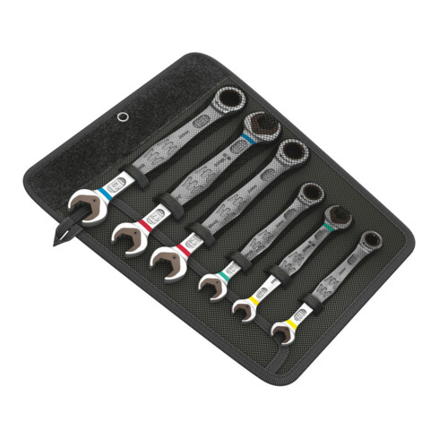 Wera 6000/6002 Joker 6 Set 1 Steek-ringratel-/ dubbele steeksleutel-set