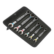 Wera 6000/6002 Joker 6 Set 1 Steek-ringratel-/ dubbele steeksleutel-set