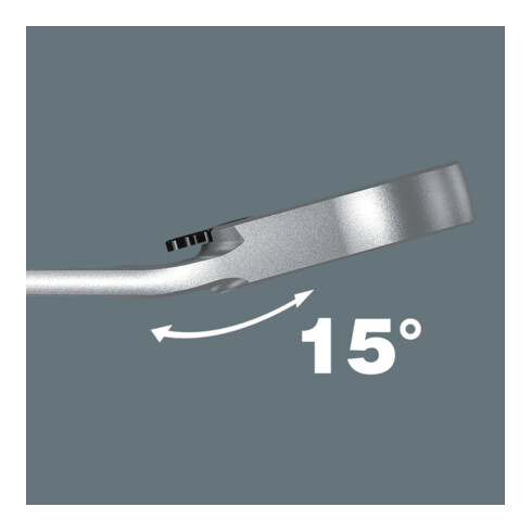 Wera 6001 Joker Switch 8 Imperial Set 1 Steek- en ringratelsleutel-set, Inch