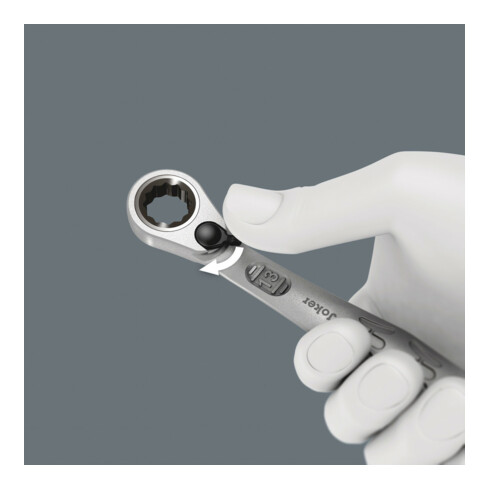 Wera 6001 Joker Switch Steek- en ringratelsleutel, omschakelbaar