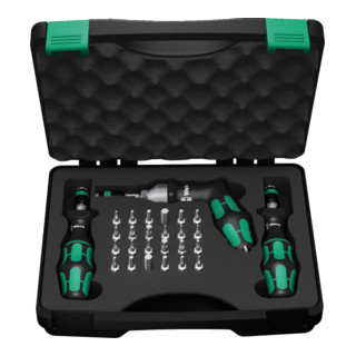 Wera 7440/41/42 Kraftform Drehmomentschraubendreher-Satz 0,3-6,0 Nm, 27-teilig
