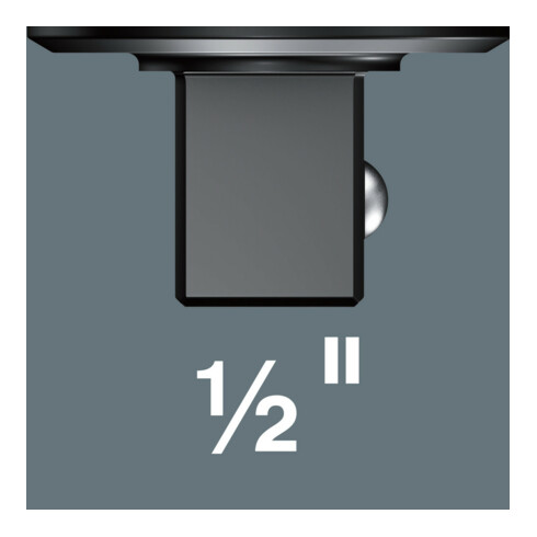 Wera 7782 C insteekratel, omschakelbaar, 14x18 mm