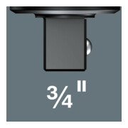 Wera 7782 E Einsteckknarre, umschaltbar, 3/4" x 90 mm-4