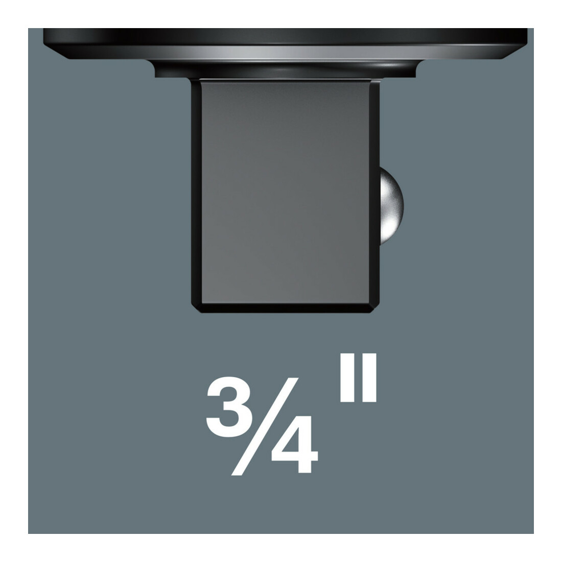Wera 7782 E Einsteckknarre, umschaltbar, 3/4" x 90 mm