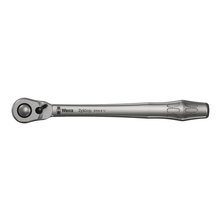 Wera 8004 B Zyklop Metal-Knarre mit Umschalthebel mit 3/8"-Antrieb, 3/8" x 222 mm