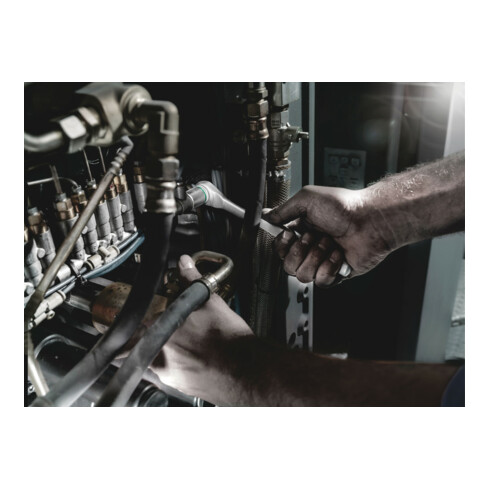 Wera 8004 B Zyklop Metal-ratel met omschakelpal met 3/8"-aandrijving