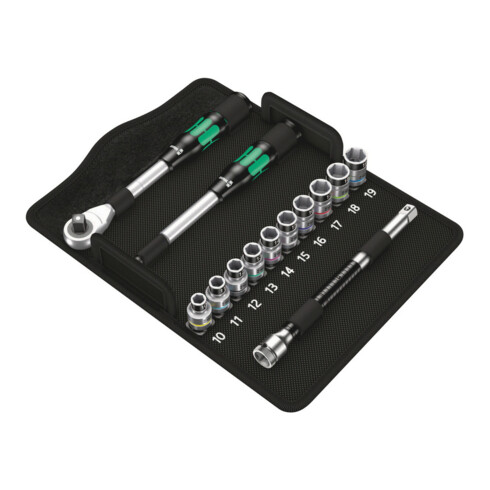 Wera 8006 SC 1 Zyklop Hybrid-ratelset, 1/2"-aandrijving, metrisch