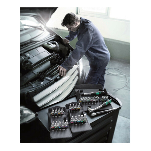 Wera 8006 SC 1 Zyklop Hybrid-ratelset, 1/2"-aandrijving, metrisch