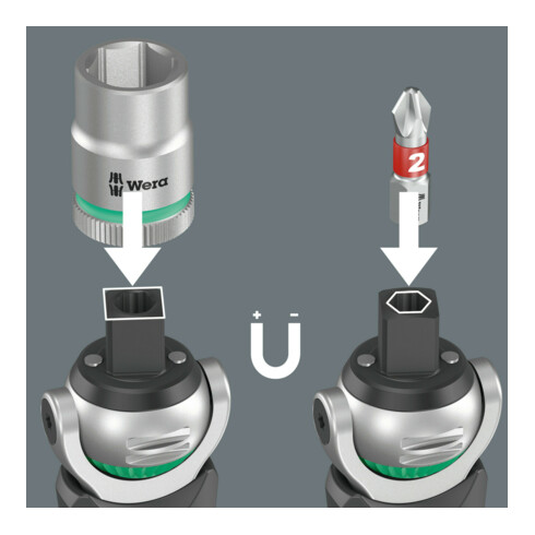 Wera 8009 Zyklop Pocket Set 2, 18-teilig