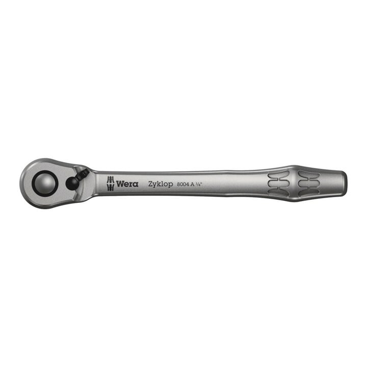 Wera 8100 SA 12 HF Zyklop Metal-Knarrensatz, Umschalthebel, 1/4"-Antrieb, metrisch, 13-teilig