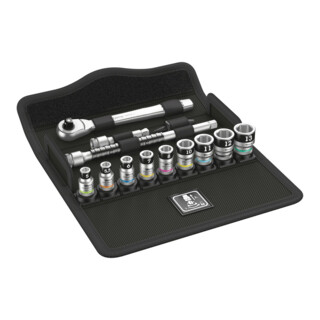 Wera 8100 SA 12 HF Zyklop Metal-ratelset, omschakelpal, 1/4"-aandrijving, metrisch