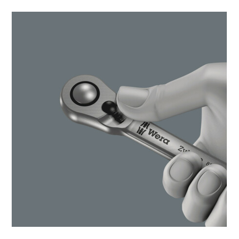 Wera 8100 SA 12 HF Zyklop Metal-ratelset, omschakelpal, 1/4"-aandrijving, metrisch