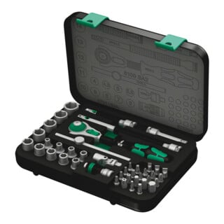 Wera 8100 SA 2 Zyklop Speed-ratelset, 1/4"-aandrijving, metrisch
