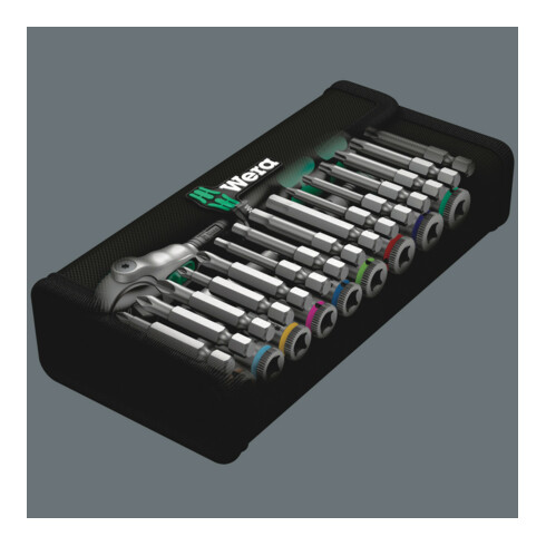 Wera 8100 SA 9 Zyklop Speed-Knarrensatz, 1/4"-Antrieb, zöllig, 28-teilig