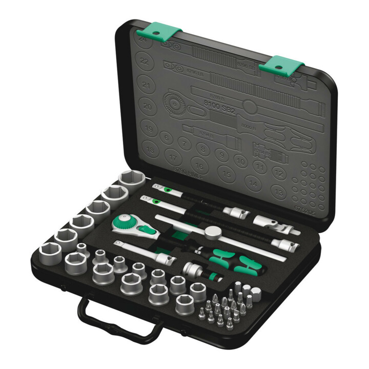Wera 8100 SB 2 Zyklop-Knarrensatz, 3/8"-Antrieb