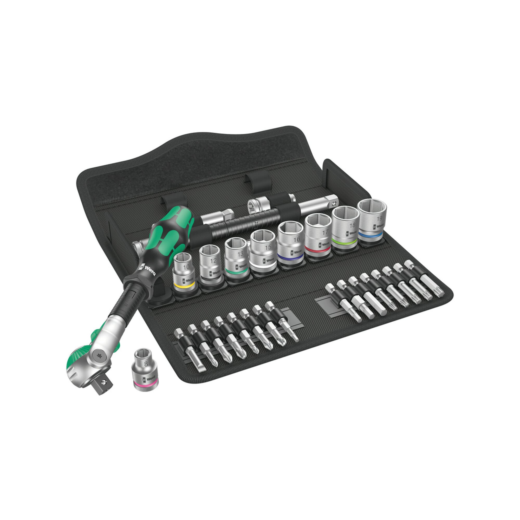Wera 8100 SB 6 Zyklop Speed-Knarrensatz, 3/8"-Antrieb, metrisch, 29-teilig