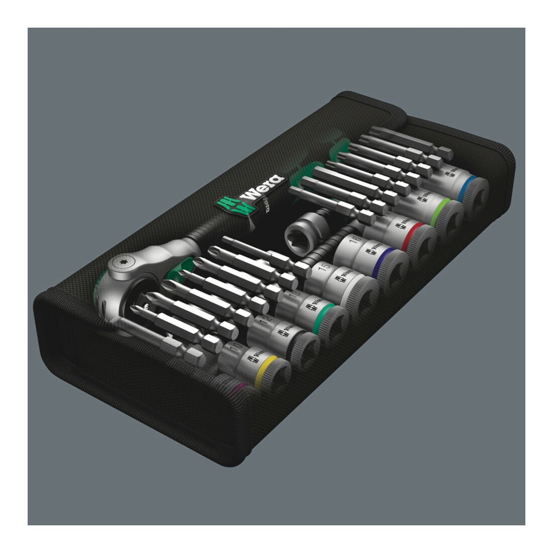 Wera 8100 SB 6 Zyklop Speed-Knarrensatz, 3/8"-Antrieb, metrisch, 29-teilig