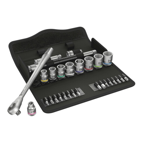 Wera 8100 SB 7 Zyklop Metal-ratelset doorsteekvierkant, 3/8"-aandrijving, metrisch