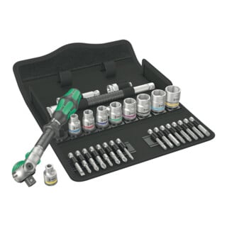 Wera 8100 SB 9 Zyklop Speed-Knarrensatz, 3/8"-Antrieb, zöllig, 29-teilig