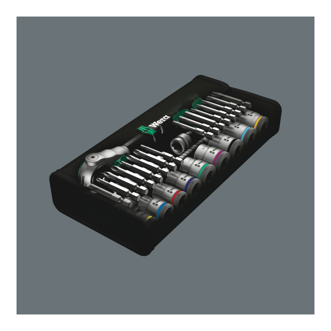 Wera 8100 SB 9 Zyklop Speed-Knarrensatz, 3/8"-Antrieb, zöllig, 29-teilig