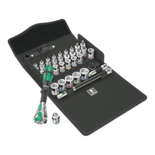 Wera 8100 SB All-in Zyklop Speed Jeu de cliquets, entraînement 3/8", 35 pièces