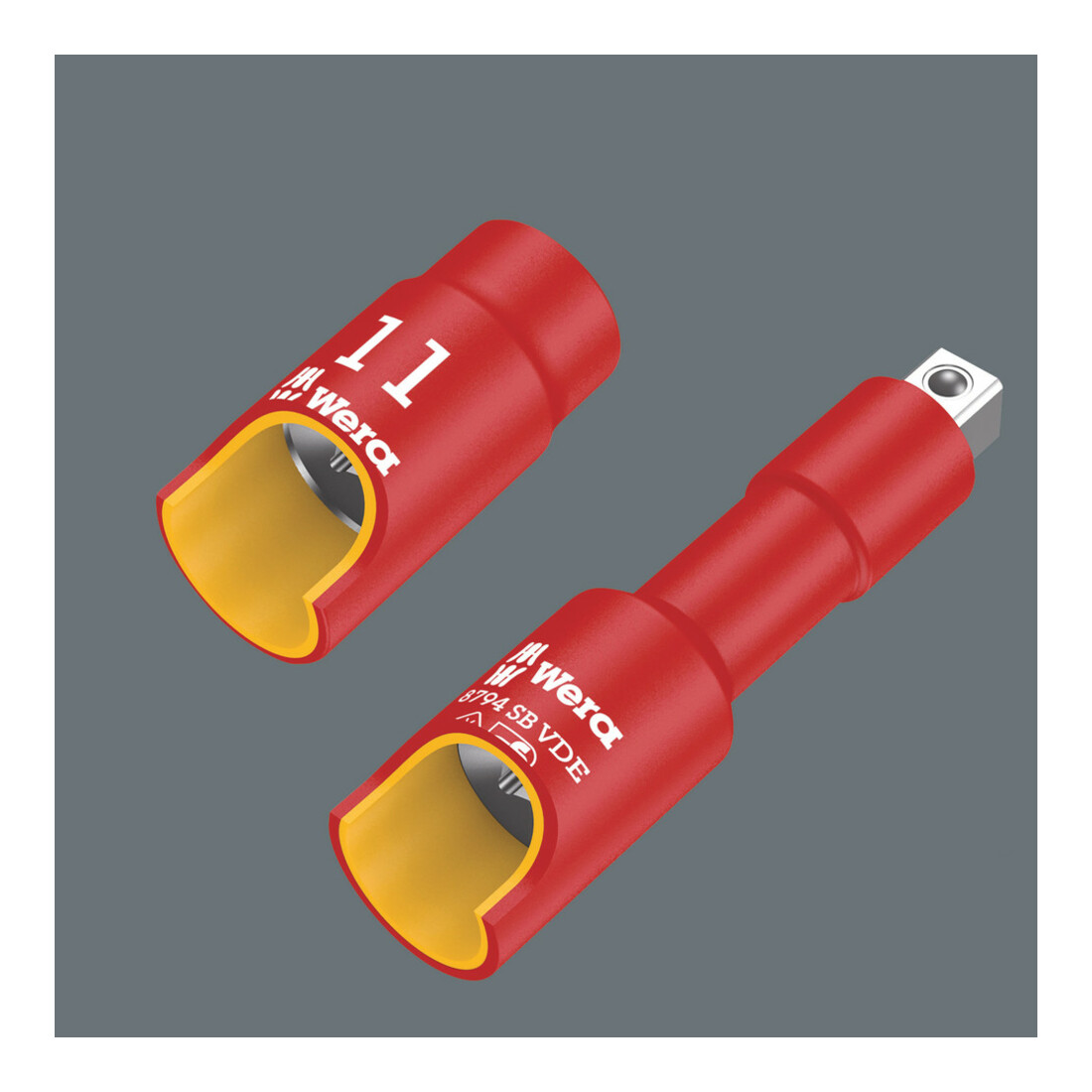 Wera 8100 SB VDE 1 Zyklop ratelset, geïsoleerd, voorzien van omschakelpal, 3/8" aandrijving, metrisch
