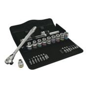 Wera 8100 SC 8 Zyklop Metal-ratelset, omschakelpal, 1/2"-aandrijving, metrisch