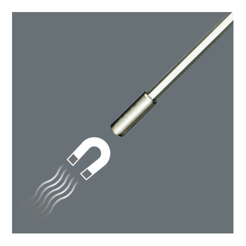 Wera 819/1/6 Kombi-Schrauber mit starkem Dauermagnet und Bestückung, 7-teilig