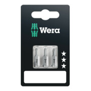 Wera 840/1 Z A SB Bit-Set 3-teilig, Innensechskant Größen 2-2,5-3/25mm, 1/4"