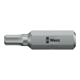 Wera 3840/4 Bits Edelstahl 1/8 Zoll x 89 mm Hex-Plus 