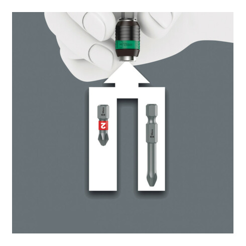 Wera 847/7 Combinatie kraankop bitset