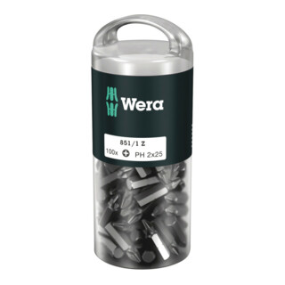 Wera 851/1 Z DIY 100 Bits, PH 2 x 25 mm, 100-teilig