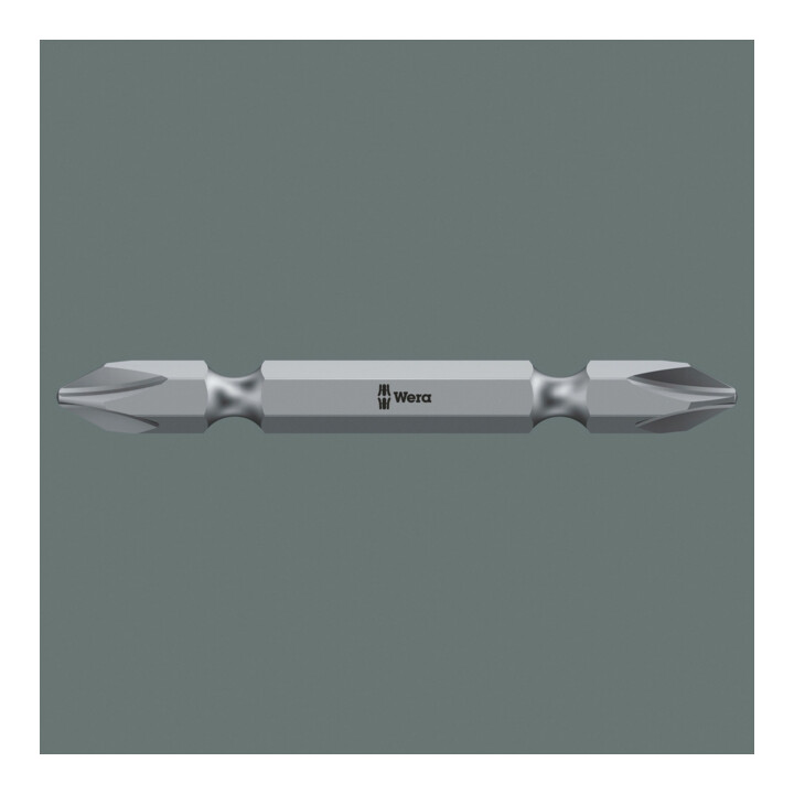 Wera 851/23 DoppelPhillips-Bits für Phillips-Schrauben, PH 2, Länge 45 mm