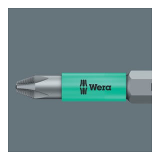 Wera 853/4 ACR SL Bits mit Schlauchummantelung, magnetisiert, PH 2 x 50 mm