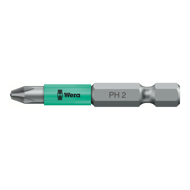 Wera 853/4 ACR SL Bits mit Schlauchummantelung, magnetisiert, PH 2 x 50 mm