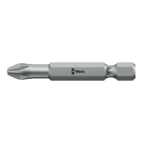 Wera Pozidriv Torsion Bit, L50 mm, 1/4" Antrieb, für Holz