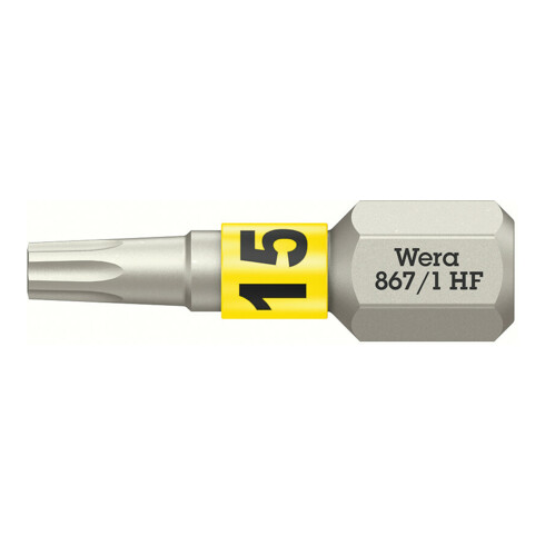 Wera 867/1 Embout TORX® HF avec fonction de retenue, TX 15 x 25 mm